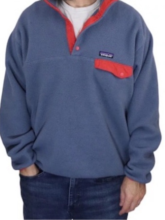 Patagonia Other - Patagonia Synchilla Men's Snap-T Fleece Pullover Size Large  Blue And Red